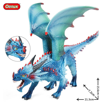 Oenux Simulation Dinosaur Dragon Turtles Fire Bull Orangutan Magma Golem Animal Model Action Figures Pvc Collection Kid Toy Gift