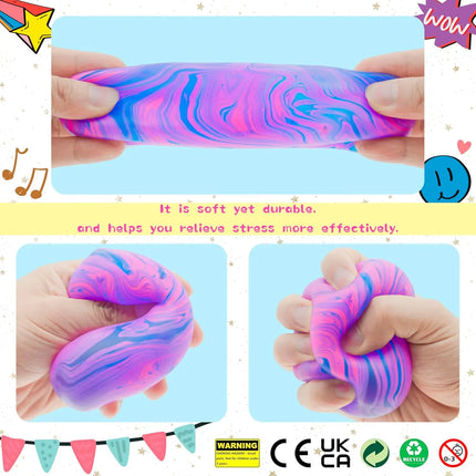 /5.5cm Soft and Glutinous Sensory Stress-relief Toy Cube Filled with Gel Stretchable Ball Soft Ice Cube Ball Slow Rebound