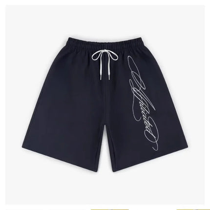 2026 Men's Shorts Streetwear American Retro Mens Hip Hop Graffiti Letter Baggy Sports Jogging Summer Casual Basketball Shorts