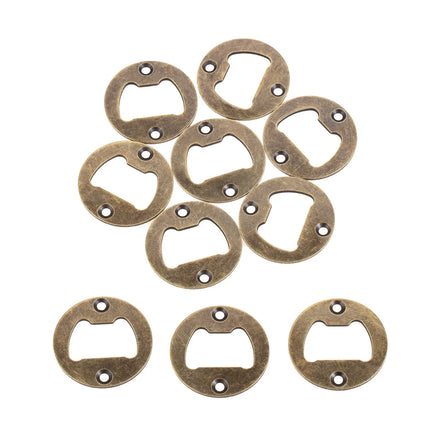 Bottle Opener Insert w/screw 40mm Round Iron Corn Beer Open Antique Bronze Silver fit for Bar/Home/Restaurant/Kitchen/Pub