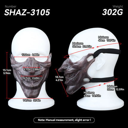 SHAZ Realistic Dog Mouth Silicone Mask Mastiff BDSM Oral Sex Aid Party Dress up Prop Adult Cosplay Costume Accessory for 18+
