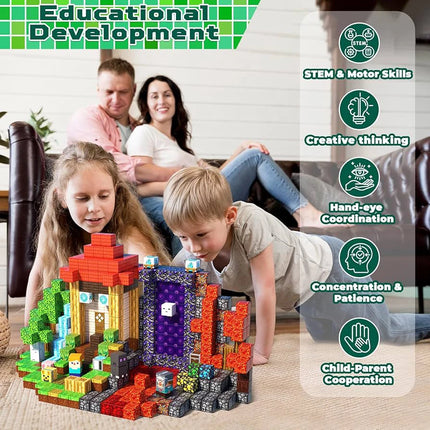 150 PCS Magnetic Tiles STEM Toys for Kids 3+, Educational Building Blocks Set, Creative Magnetic Construction Kit for Boys Girls