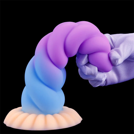 Silicone Soft Anal Toys Transparent Luminous Butt Plug 3 Size Adult Toys Tapon Anal Plug Braided Dilatador Anal Dildo Buttplug