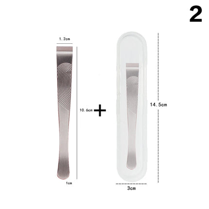 Durable Thickened Stainless Steel Tweezers for Beard Eyebrow Hair Removal Flat Tip Design Easy Grip Facial Hair Plucking Tool