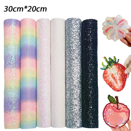 Perler Bead Kit Ultra Sparkle Glitter Sheets & Ironing Paper High Aesthetic Craft Supplies Complete Set of 6 Sheets