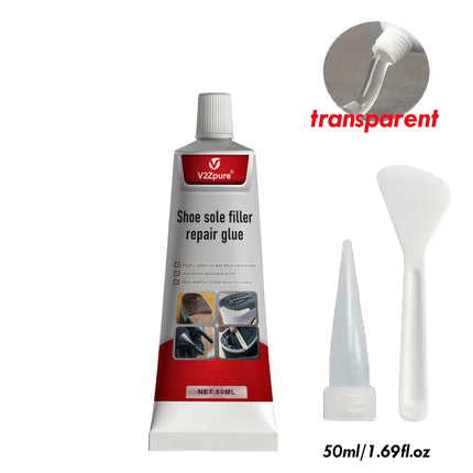Shoe Repair Glue Kit White/Black Sole Waterproof Quick Drying Filling Repair Adhesive Wear-resistant Sealant Crack Repair Agent