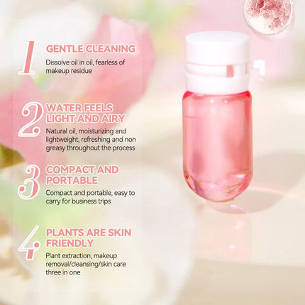 ZVEV Micelle Water - 40 capsules, plant essence purification for eyes, lips and face, essential makeup remover for trave