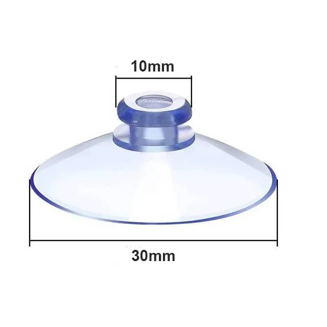 10Pcs 20/30/40mm PVC Mushroom Head Sucker Transparent Fish Tank Glass Sucker Perforated Clear Suction Cup For Home Decor Mirrors