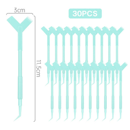 10/30/50PCS  Y Shape Eyelash Makeup Brushes Eyelash Extension Supplies Lash Accessories Reuseable Plastic Eyelash Perming Brush