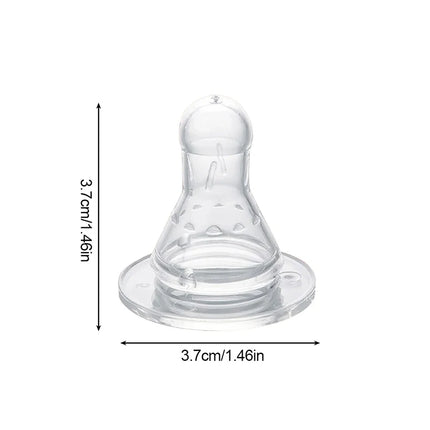 1pc Standard Mouth Nipple Pacifier 100% Bpa Free Liquid Silicone Round Hole Replacement Head Pacifier For Baby Milk Bottle