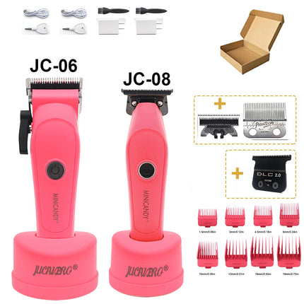 JUCAI MINICANDY JC06 Professional Hair Clipper DLC Blade 7200RPM Brushless Motor with Base Charger 3200mAh Hair Cutting Machine