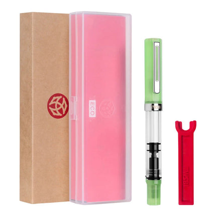 Original TWSBI ECO Piston Pen Transparent Resin Fountain Pen Holder Large Capacity Ink Storage Student Writing Business Gift