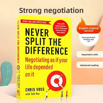 Never Split The Difference By Chris Voss Books in English for Adults Negotiations Emotional Intelligence New Listing