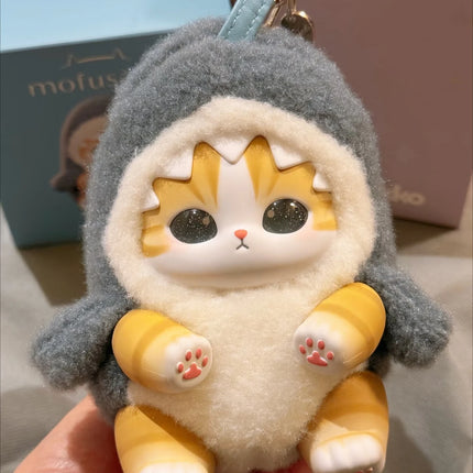 In Stock Genuine Mofusand Vinyl Series Blind Box Shark Cat Mofusand Kiramekko Fluffy Kittens Surprised Box Plush Toy Cute Toys