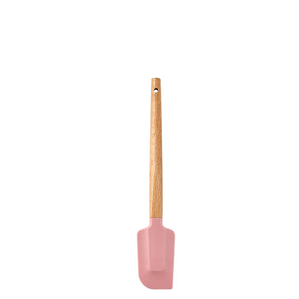 Silicone Scraper Scraper, Home Baking Wooden Handle Scraper, Cake Scraper, Cream Small Spatula Set