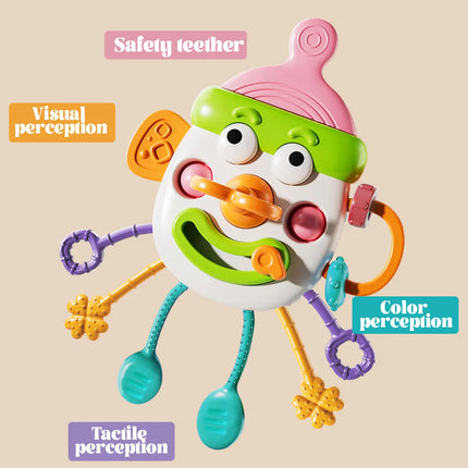 Bottle Handheld Ball Toy, Children's Six in One Early Education Enlightenment Toy, Christmas and Thanksgiving Gift, Random Color