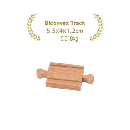 Kinds Of Wooden Track Accessories Beech Wood Railway Train Track Toys Fit for Biro All Brands Wooden Tracks Kids Education Toys