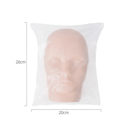 Training Mannequin Flat Head Practice Make Up Model Eyelash Extensions