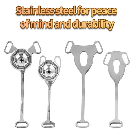 Metal Sissy Chastity Cage FUFU Clip Men Chastity Belt Flat Penis Curved Hook Bondage Go out Anti-off Elastic Band Erotic Sex toy