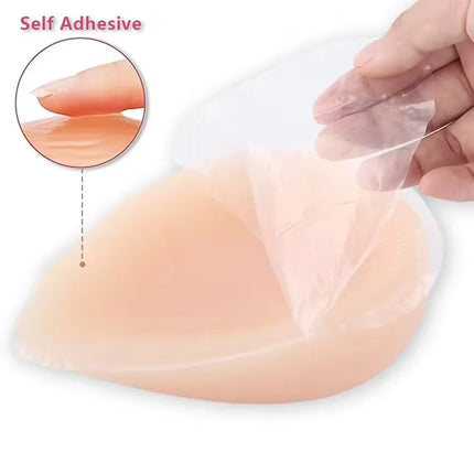 1 pair=2pcs Realistic Silicone Adhesive False Breast Forms Meme Crossdresser Shemale Fake Boobs Tits For Drag Queen