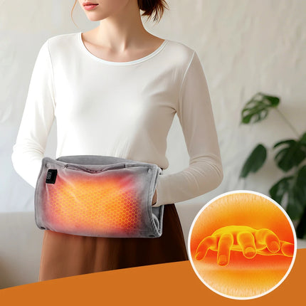 Hand Warmer USB Rechargeable Electric 3 Gears Heating Pad Explosion-Proof Winter Warming Hand Pillow for Camping Hiking 30*60cm