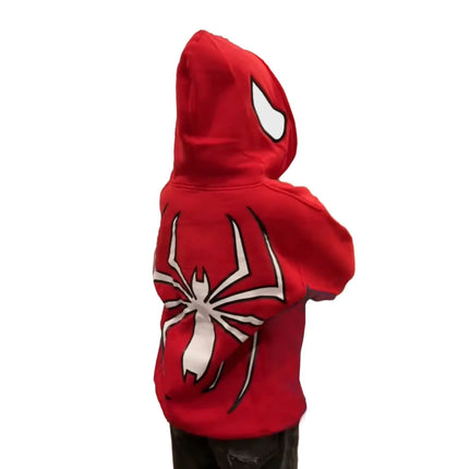 European and American Halloween Personalized Men's and Women's Sweatshirts and HoodiesY2KCouple Large Size Spider-Manzip hoodie