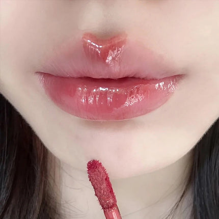 Mirror Lip Glaze - Glossy Lip gloss,Moisturizing Non-stick Cup Nude Lipstick High Pigmented Liquid Lipstick Lip Cosmetic Makeup