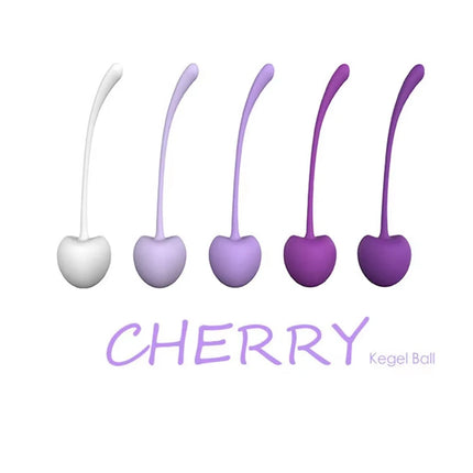 Silicone Cherry Ben Wa Weight Set of 5PCS Kegel Ball Vaginal Dumbbells Full Pussy Vagina Tighten Kegel Exercise Balls For Women