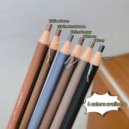 Waterproof Eyebrow Pencil Professional Women Eyes Makeup Tattoo Tint Microblading Pen Wood Natural Cosmetic Beauty Eyebrow Tool