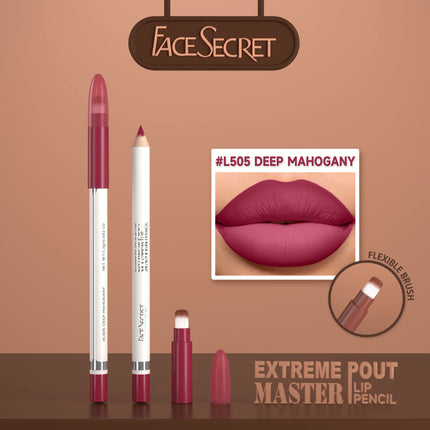 15 Color Matte Lip Liner Pen With Brush, Long Lasting Waterproof Velvet Matte Pencils - Smooth Application Makeup Kit Lip Makeup