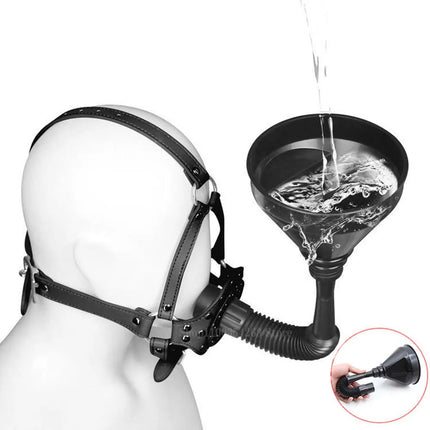 BDSM Fetish Funnel Mouth Gag Bondage Set Slave Oral Fixation Mouth Stuffed Bdsm Adult Game Sex Toys For Women Men For Sexy Toys