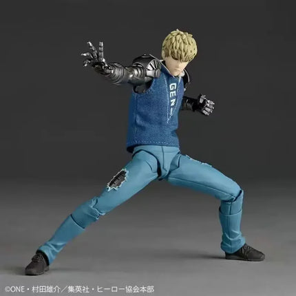New Ko Genos Kaiyodo Revoltech Yamaguchi One Punch Man Anime Action Figures Joint Movable Model Statue Toys Gifts