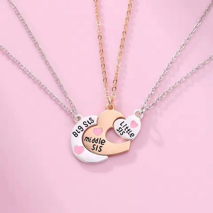 2/3pcs Friendship Necklaces for Women Girls Kawaii Best Friends Mom Daughter Pendant Chain BFF Jewelry Accessories Gifts 2025