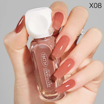 1PC 10ml Glass Bottle Water-Based Peel Off Nail Polish For Nails Colorful Chrome Varnish  Nail Art DIY Manicure No Need Lamp