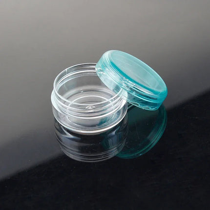 70/105pcs 3ml Empty Plastic Cosmetic Makeup Jar Pots 3g Transparent Sample Bottles Eyeshadow Cream Lip Balm Container with Cap