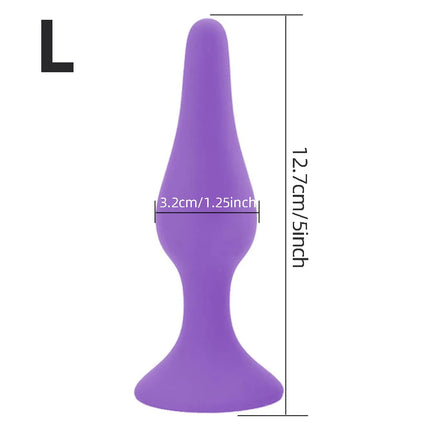 4 Sizes Silicone Dildo Sucker Anal Butt Plug Unisex Wearable Stopper Adults Sex Toys for Men Women Prostate Trainer Massager