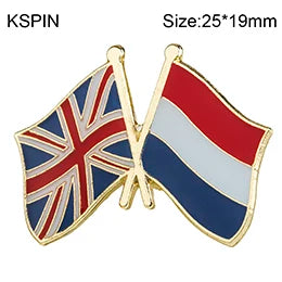 Netherlands Flag Badge Brooch Natinal Lapel Pins Flag Lapel Pins Country Flag Badge
