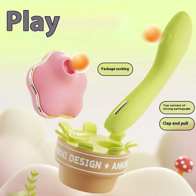2-in-1 Vibrator Clit Sucking Orgasm Dildo Vibrator G-spot Orgasm Woman Sex Toys Clitoral Stimulator Adult Products Clitoral Suck