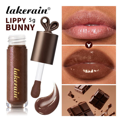 2pcs/set Honey Chocolate Lip Glaze Gloss Long-lasting Moisturizing Lip Oil Enhancing Complexion Reducing Lip Lines Lip Glosses