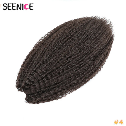 Brazilian Braids Synthetic Crochet Hair Afro Curls Braiding Hair Extensions For Women African Braided Kinky Curly Hair OmbrePink