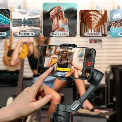 Folding Handheld Gimbal Smart XE 3-Axis Phone Gimbal Stabilizer With Focus Wheel for iOS Android iPhone 16-12 Vlog Stabilizer