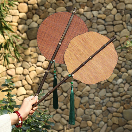 Classical Bamboo Fan Dance Fan Antique Small Props Compact Handmade Fans Party Favors Home Decoration Crafts Foldable Waist Fan