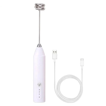 Wireless electric milk frother, mixer, egg beater, 3-speed handheld coffee cream, peanut butter, egg mixer, baking accessories