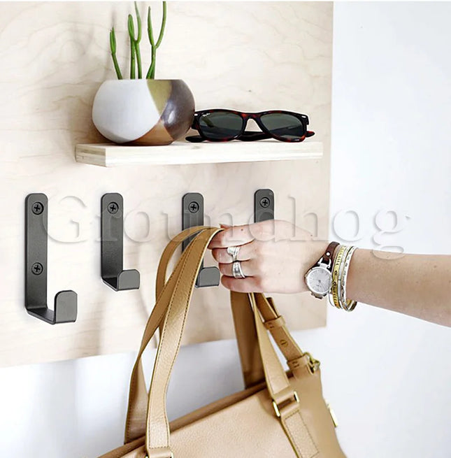 2Pcs Coat Rack Hooks Wall Mounted, Bath Towel Rope Hooks for Kitchen, Door, Cabinet, Bathroom, Foyers, Hallways, and Bedrooms