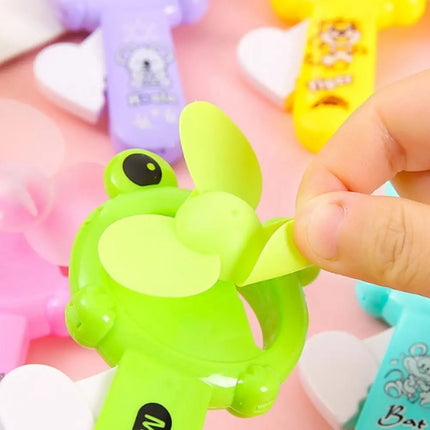 5Pcs High Quality Mini Summer Hand Pressure Fan Cartoon Party Toys Birthday Gifts Fan Portable Gift Fan Kids Adult