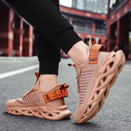 YRZL Men's Comfortable Sneakers, Women's Breathable Couple Running Shoes, Mesh Tenis Sport Shoes Size 36-46 Walking Sneakers Men