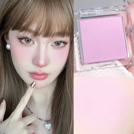 6 color monochrome blush, matte makeup, highlight, youth natural makeup, peach pink blue purple