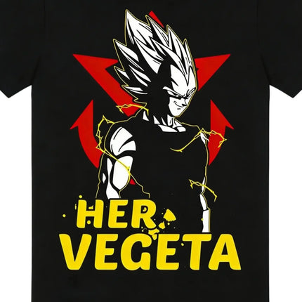 2026 Summer Dragon Ball Retro Anime T-Shirt Couple Outfit Vegeta Bulma Casual Loose Sports Tee Her Vegeta His Bulma Y2K Style
