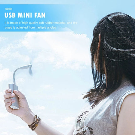 Portable Creative Mini USB Fan Flexible Bendable Cooling Fan and USB LED Light For Power Bank Notebook & Computer Summer Gadget