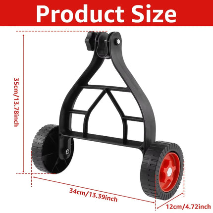 Universal Lawn Mower Wheel Set Adjustable Stablize Mower Auxiliary Wheels Easy To Install Save Effort Mower Wheel Attachment